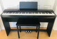 CASIO Privia Digital Piano (with Ebony and Ivory textured keys)