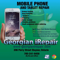 iPhone, cell phone and tablet repairs.