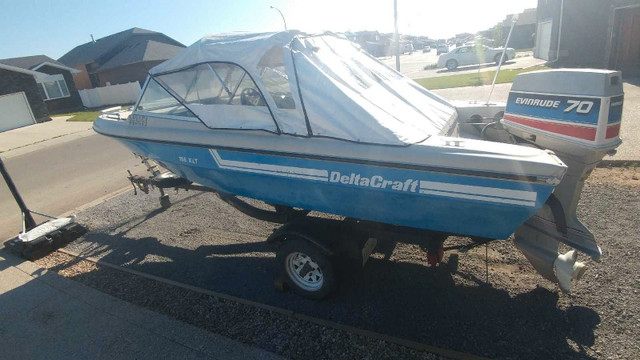 1980s Deltacraft 15.6ft boat in Powerboats & Motorboats in Regina