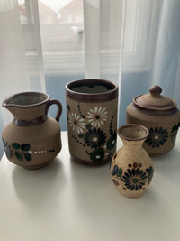 Clay coffee set made in Mexico