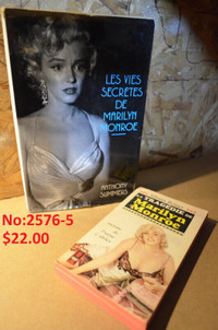 2 livres Maryline Monroe