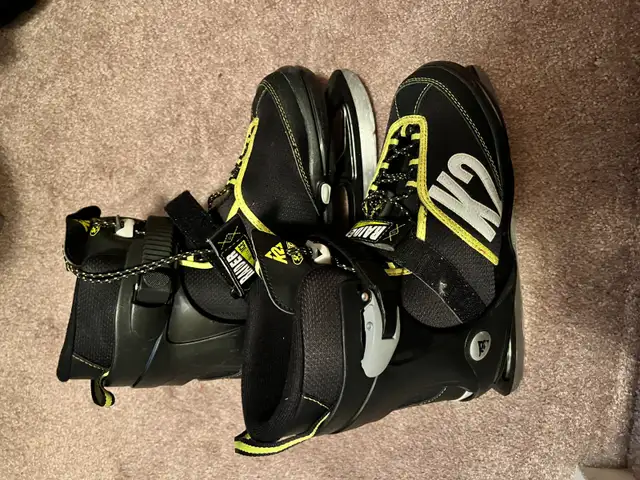 K2 Black Lime Kids Inline Skates Adjustable Sz 5-8 Youth Skates in Skates & Blades in Ottawa - Image 7