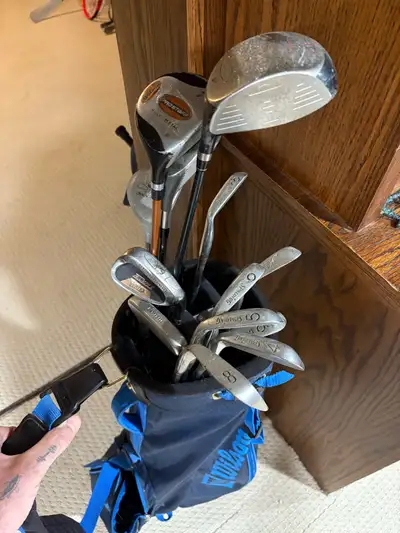 men’s right handed golf clubs and bag , View more