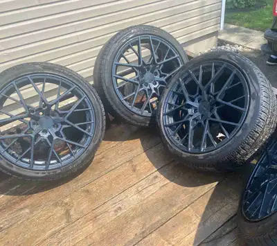 Tires are no good. Rims were ceramic coated. Received with purchase of vehicle and not used personal...