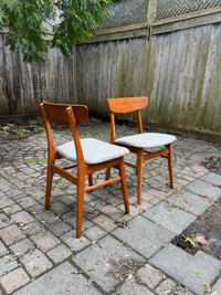 Mid century dining chairs 
