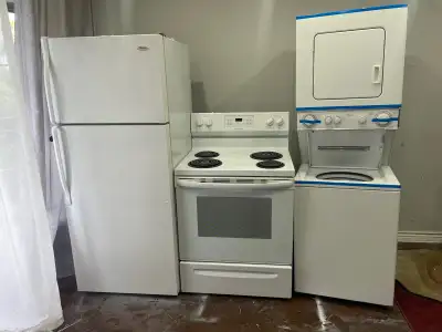 Full working Apartment Fridge stove washer dryer can DELIVER