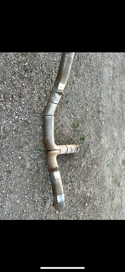 Peterbilt 5inch Y pipe . Muffler and stack . $100 used obo