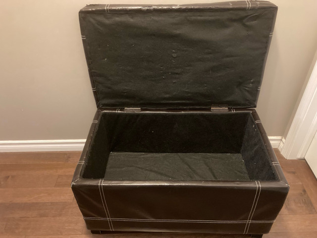 30” Folding Storage Bench Ottoman in Other in Strathcona County - Image 2