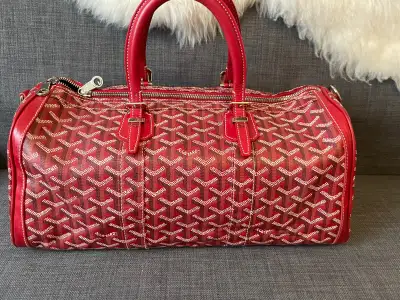 authentic Goyard Croisiere 35 purse handbag 15.5” x 7.25” x 7.25” excellent condition no receipt or...