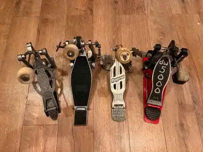 Vintage bass drum pedals, View more