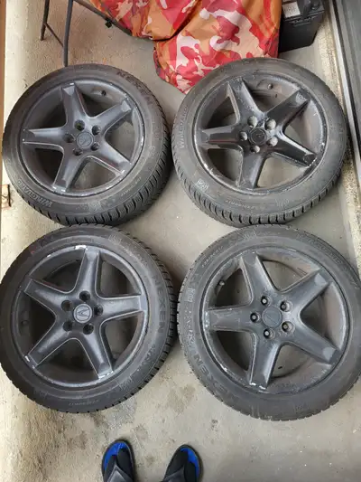 Four Nexen Winguard Sport 2 winter tires on 2004-2008 Acura TL rims bolt pattern 5×114.3 for sale. T...