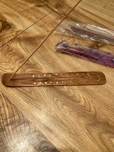 Wooden  Incense Holder and Sticks, View more