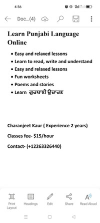 Punjabi Language Classes