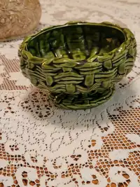 Vintage Japanese Wicker Weave By Brody Green N-259 Plant Pot!