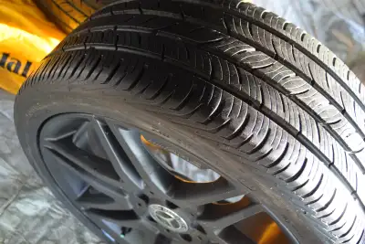 4x255/35 225/40/18Continental ContiProContact tires Mercedes AMG original wheels, I have 4 staggaret...