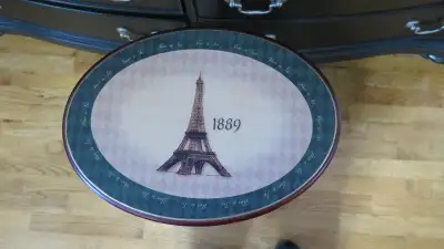 Petite table Tour Eiffel / cadre en bois sculpté, View more