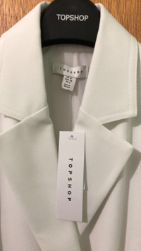 Topshop White Blazer Dress , Never Worn, Size 6