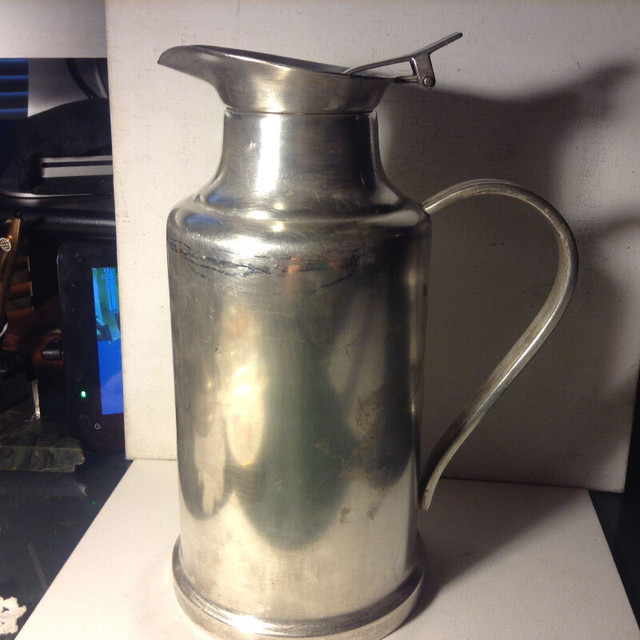 Old Christofle Silver Plated 34oz Thermos Teapot Coffee Pot in Arts & Collectibles in Vancouver
