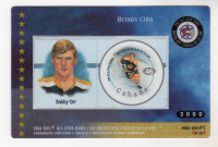 CARTE DE HOCKEY BOBBY ORR CANADA POSTE TIMBRE PLASTIFIÉ