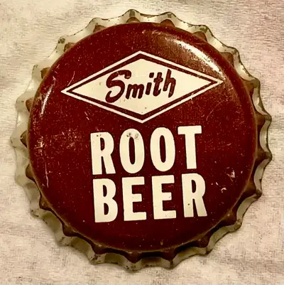 49 VINTAGE SMITH BEVERAGES ROOT BEER BOTTLE CAPS, CORK, UNUSED, View more