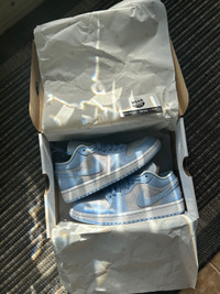 Nike Air Jordan 1 Low Football Grey Aluminum Size 7.5W (6Y)