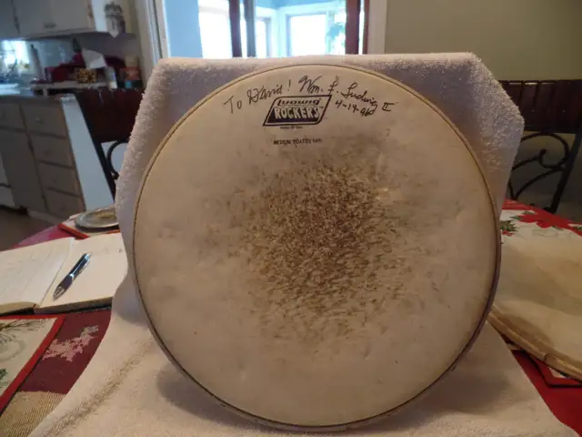 William Ludwig Signed Drum Head in Drums & Percussion in Owen Sound - Image 2