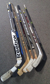 Hockey Sticks (7): Reebok, Bauer, CCM, Sher-Wood....