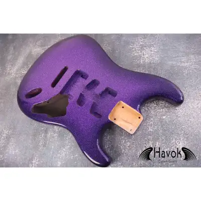 Purple Galaxy 2pc Alder Strat Style Body High Gloss, View more