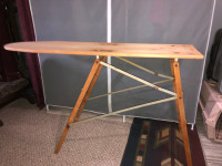 Vintage 1930 wood/metal ironing board. Film, movie or home deco