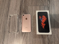 iPhone 7 pink unlocked, new battery - 130$