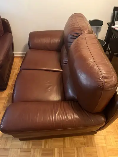 Sofa en cuir 2 places 
