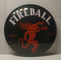 Fireball Metal Dome Sign.  Now Only $20.00.
