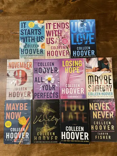 Colleen Hoover Novels - Verity, Too Late, Never Never, View more
