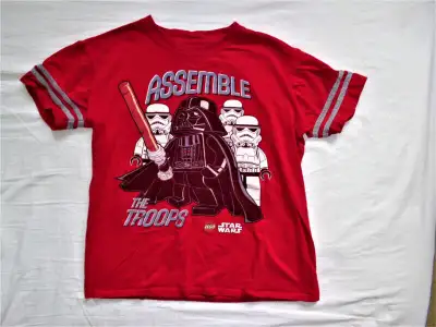 LEGO Star Wars Darth Vader & Stormtrooper T-Shirt Size: 10/12