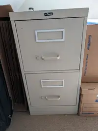 2 drawer letter sized filing cabinet