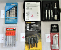 Drill Bits – Quick Flip Driver Set – Rotary Rasp – Jig Saw blade