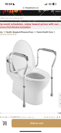 Stability bars for around toilet