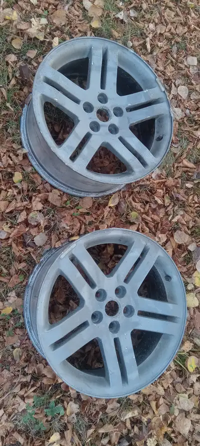2 rims 18 inches ,they fit Dodge Charger