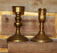 Delicate Brass Candle Holder 2 Pcs
