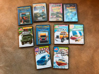 All About Vehicles, Mighty Machines, Monster Trucks DVDs - lot