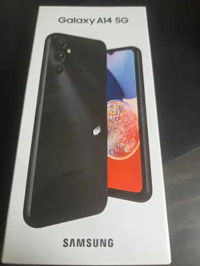 Samsung Galaxy A14 5G Brand New*** Still in box Comes with turquoise flip case