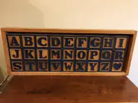 Blocs Alphabet en bois