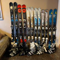 Beautiful ski and boots ( poles) 