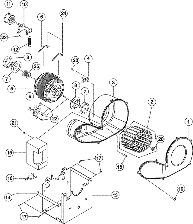 Maytag MDE2400AZW Dryer Blower Motor Assembly in Washers & Dryers in City of Toronto - Image 9