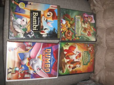 DISNEY~Bambi,Fox & the Hound Dumbo Robin Hood~ Sealed New, View more
