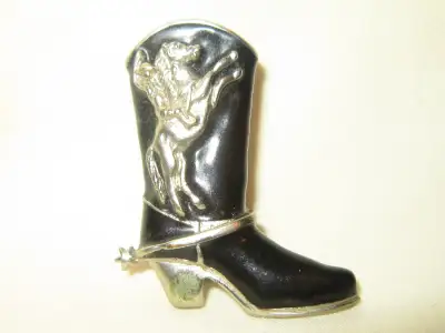 Vintage Brooch ~ Shaped Like a Boot, View more