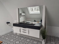Wall Mounted Sink and Vanity combo