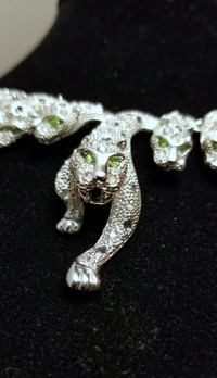 Necklace Gift Set Crystal Cat Leopard Over 50% Off