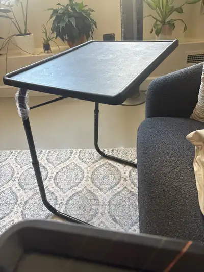 Sofa C table for food and computer / tablet (wobbly leg), View more
