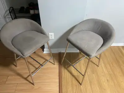Grey Fabric Bar Stools, View more